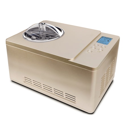 Whynter Ice Cream Maker, 2 Qt Cap., SS Bowl, Yogurt Function, Champagne Gold ICM-220CGY